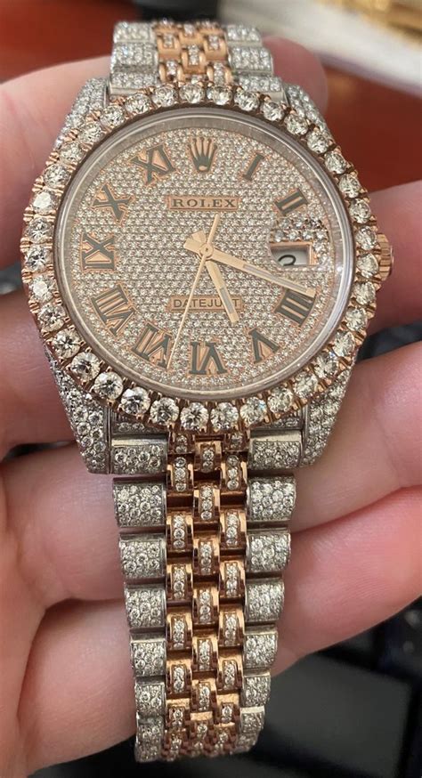 rose gold bust down rolex